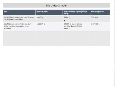 Umsatzsteuer, Vorsteuer, Mehrwertsteuer, Warum ist die Umsatzsteuer erfolgsneutral? (BWR FOS BOS)