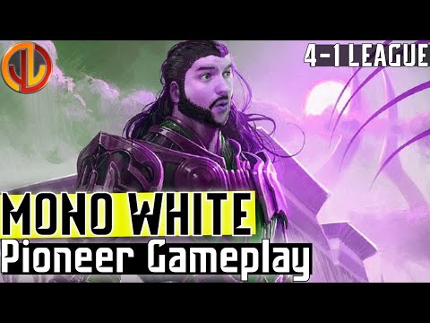 Mono White Pioneer League (4-1) | [MTGO Gameplay]