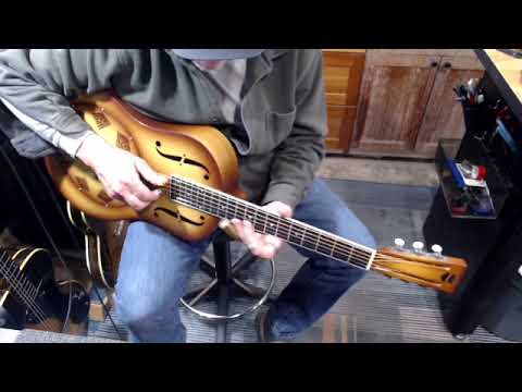 National Reso-Phonic Triolian 2021 - Walnut Burst - Steel image 16