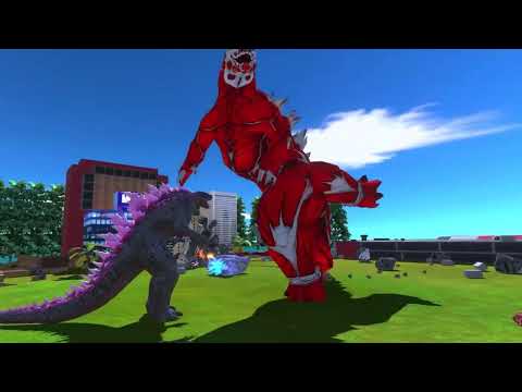 Godzilla 2014 & Kong vs Colossal TitanGodzilla + Attack on Titan: A Shocking Dinosaur Revolt War