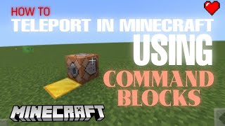 How To Teleport In Minecraft Using Command Blocks In 2023! (1.19)