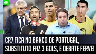 ‘Gente, é um fato: o Cristiano Ronaldo cada vez mais está…’; CR7 no banco de Portugal gera debate