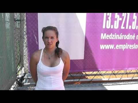 EMPIRE Slovak Open 2017: 2QR, interview, Michaela HONCOVA (SVK) - KOBERLINGOVA (SVK) 6-2 6-2