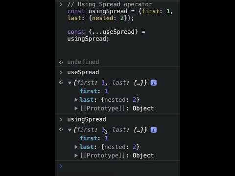 Shorts Javascript Clone Object Using Spread Operator