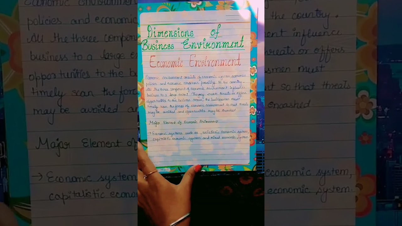 Project Work on Business Environment, Class -XII B.St