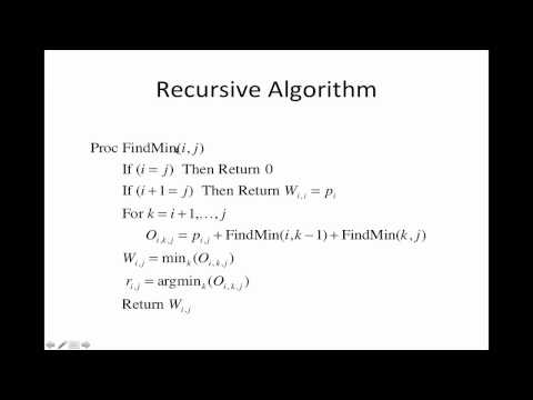 Optimal Binary Search Tree