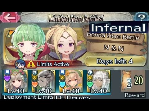 The battle with Limited unit : Vs. Nowi & Nah  - Infernal (with F2P units, No SI but seals)
