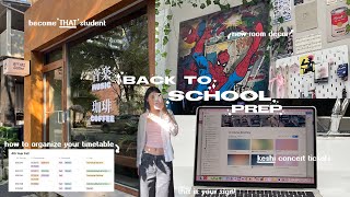 BACK TO SCHOOL PREP ⋆✩📄 how to build & organize your timetable, new room decor, SAT tips, keshi tix