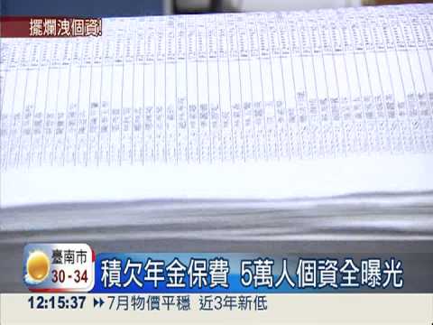 欠12元年金保費 勞保局公布個資