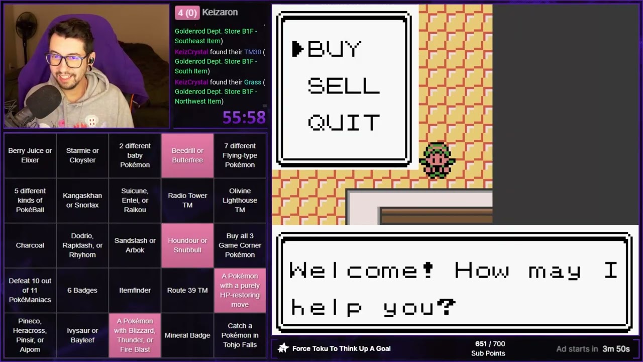 Pokemon Crystal Blackout Bingo AND Archipelago Randomizer - Jan. 6, 2026