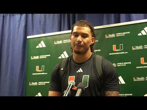 Post Game Press Conference: Miami vs. Florida - DL Tyler Baron