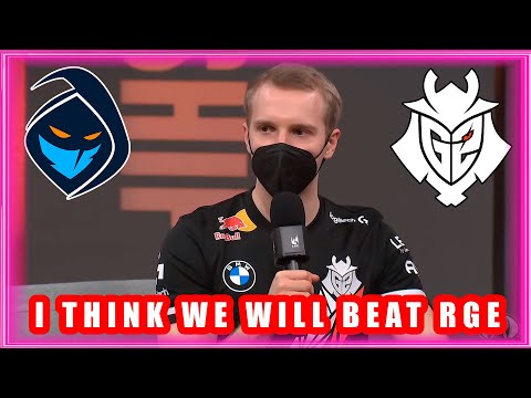 G2 Jankos Talks I Think We Will Beat RGE