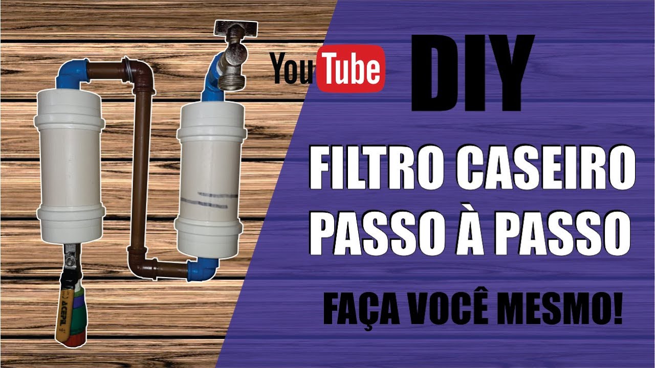 Como  fazer um filtro caseiro passo a passo! Para remover o cloro da água .  [SIMPLES E BARATO]!