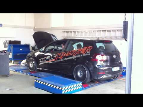 Mein Golf V R32 BTS Turbo mit 0,78 Bar / 445PS auf Maha Allradprüfstand