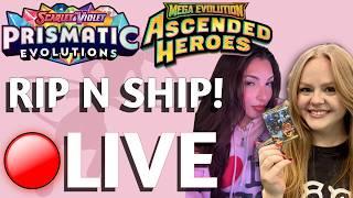 Ripping Packs of Ascended Heroes and Prismatic Evolutions & Selling Singles; w/ BriLovesMew