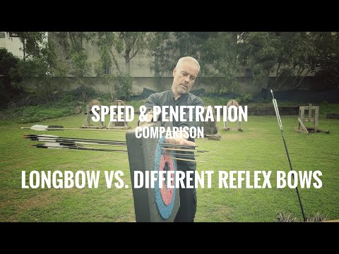 Speed and Penetration Comparison: Longbow vs. different Reflexbows
