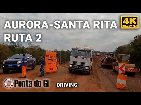RUTA 2 MISIONES [sin cortes TIEMPO REAL] COLONIA AURORA a SANTA RITA #driving TOUR 2023 ARGENTINA