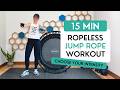 15 Min Ropeless Jump Rope Rebounder Workout | EMOM Strength + Endurance