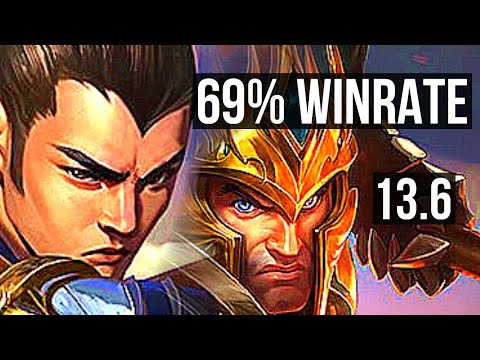 XIN ZHAO vs JARVAN IV (JNG) | 69% winrate, Legendary, 20/5/10 | KR Master | 13.6