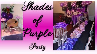 Decorate with me | SHADES OF PURPLE PARTY
