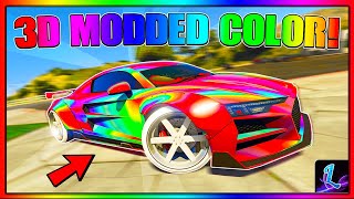 *EASY* 3D RAINBOW PAINTJOB ON ANY CAR IN GTA 5 ONLINE! (Modded Crew Color Paintjob Tutorial)