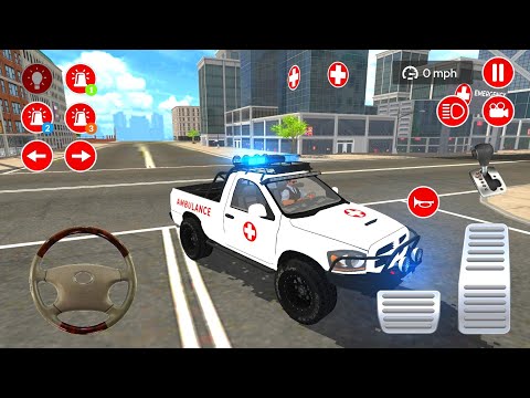 Ambulance Pickup Truck Driving - City Emergency Rescue Simulator 2021 - Android Gameplay