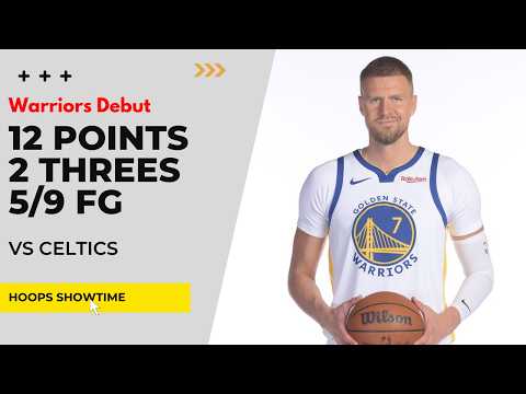 Kristaps Porzingis WARRIORS DEBUT 12 Points, 2 Threes, 5/9 FG vs Celtics I 25-26 NBA Season