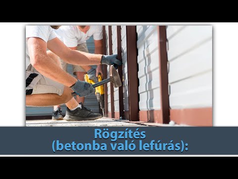EUROSTAL -  Rögzítés (betonba való lefúrás):