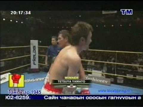 Mongolian kickboxing TM TV and commentator Altanpurev presents K-1 World Max 2009