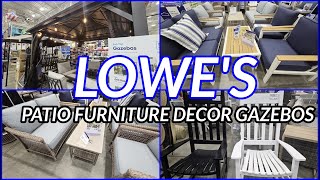Lowe’s Outdoor Patio Furniture, Decor & Gazebos 2025 🪑✨ | Shop With Me for Backyard Upgrades!