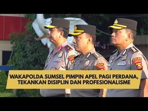 WAKAPOLDA SUMSEL PIMPIN APEL PAGI PERDANA, TEKANKAN DISIPLIN DAN PROFESIONALISME