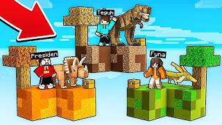 Download lagu WE SURVIVE IN SKYBLOCK JURASSIC!! Dinosaur Battle 🔥 mp3