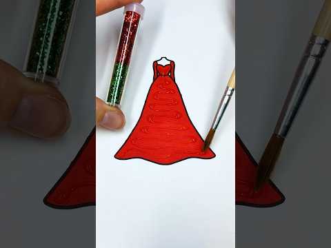 Christmas Princess ✨🎄👑 #glitter #glitterdress #colorfulcreativekids #christmas #color