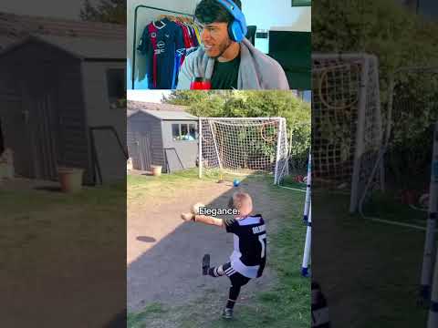 A elegancia das crianças no futebol