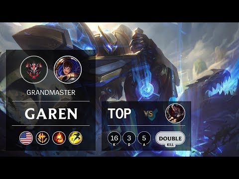 Garen Top vs Darius - NA Grandmaster Patch 10.2