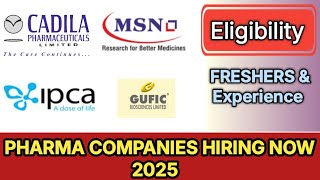 Pharma Company Hiring Freshers 2025 | Pharma Wakin Interviews #pharmaalert