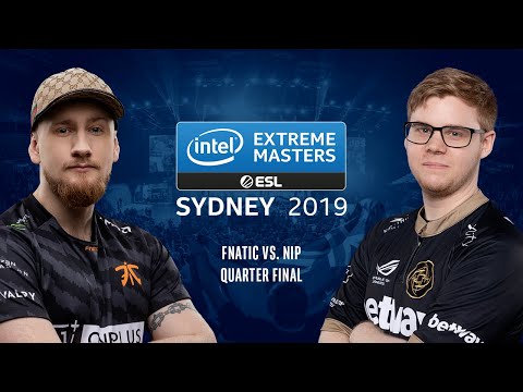 CS:GO - Fnatic vs. NiP [Dust2] Map 3 - Quarter Final #2 - IEM Sydney 2019