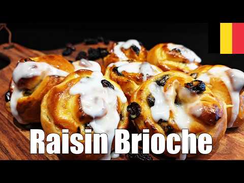 Classic Belgian Coffee Pastries ‘Koffiekoeken’: Raisin Brioche Recipe