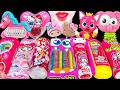 ASMR PINK CANDY🩷PINKFONG UNICORN KITTY MY MELODY 핑크퐁 유니콘 헬로키티 마이멜로디