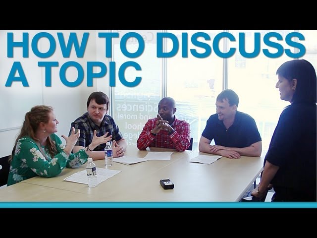 Video Pronunciation of discussion in English