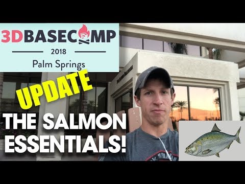 SketchUp 3D Basecamp Update - THE SALMON ESSENTIALS?!?!?!