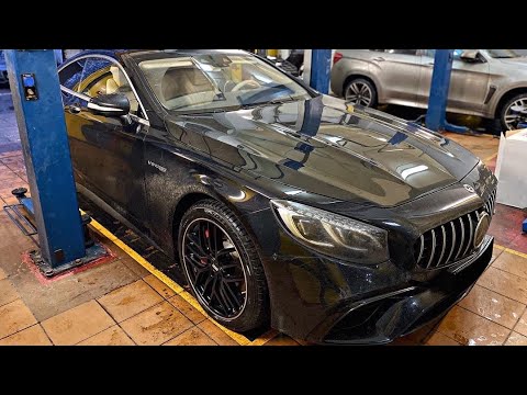Mercedes S63 AMG (BBS CC-R SCHWARZ + PIRELLI WINTER SOTTOZERO SERIE III (M0) R20)