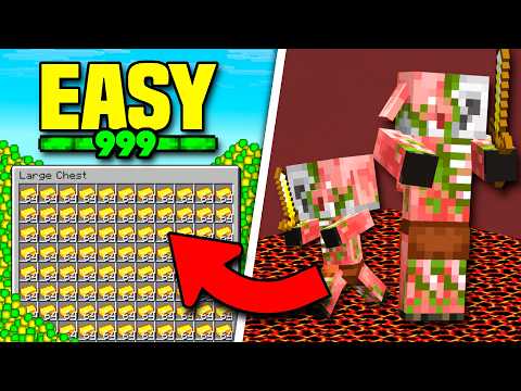 NEW BEST GOLD XP FARM Minecraft 1.21.11! (400/h)
