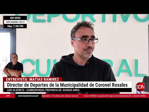 Director de Deportes de la Municipalidad de Coronel Rosales: MATIAS RAMIREZ