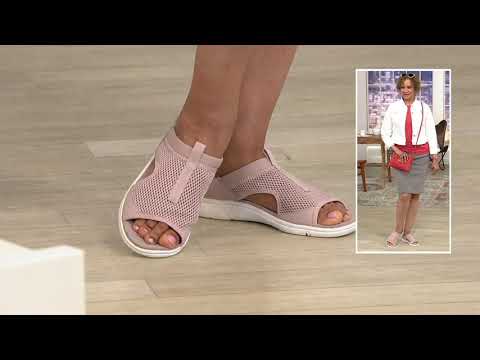Ryka Knit Slide Sandals - Mari on QVC