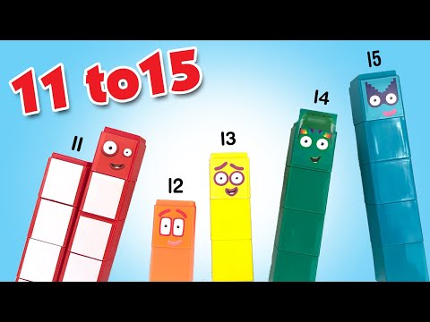 Let's Build Numberblocks 11 to 15 Building Blocks Set of 55 by CBeebies || Keith's Toy Box