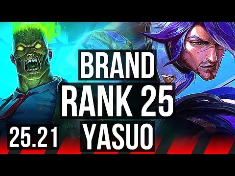 BRAND vs YASUO (TOP) | Rank 1 Brand, 4/2/16, Rank 25 | JP Challenger | 25.21