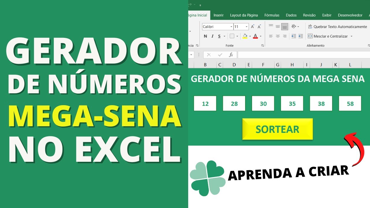 Gerador de Números da Mega-Sena no Excel [Como Cria]