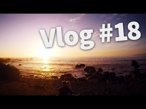 HUGE WAVES AND A TERIFFIC SUNSET OVER THE OCEAN - Travel New Zealand - Vlog #18 Video