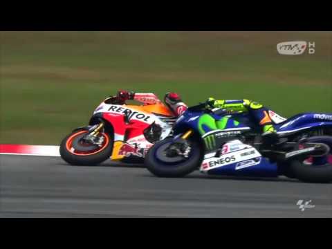 Tutte le scorrettezze di Marquez su Rossi a Sepang 2015